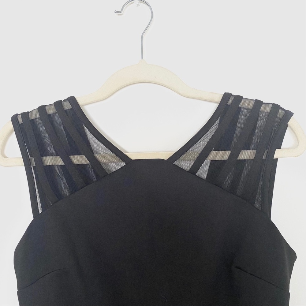 Black Dress with Mesh Details - Picture 5 of 6